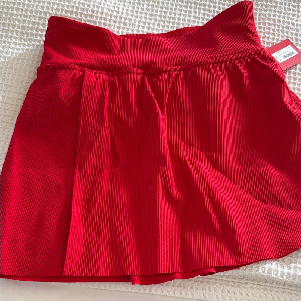 SPANX Vibrant Red Mini Skirt